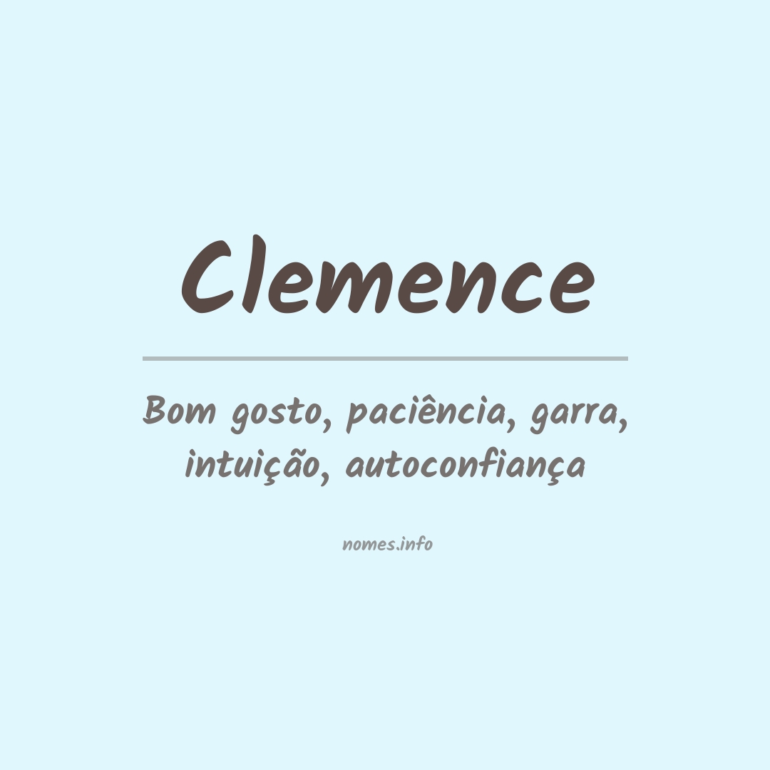 Significado do nome Clemence