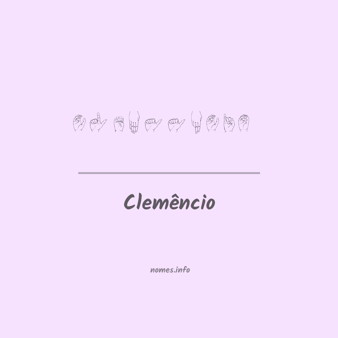 Clemêncio em Libras