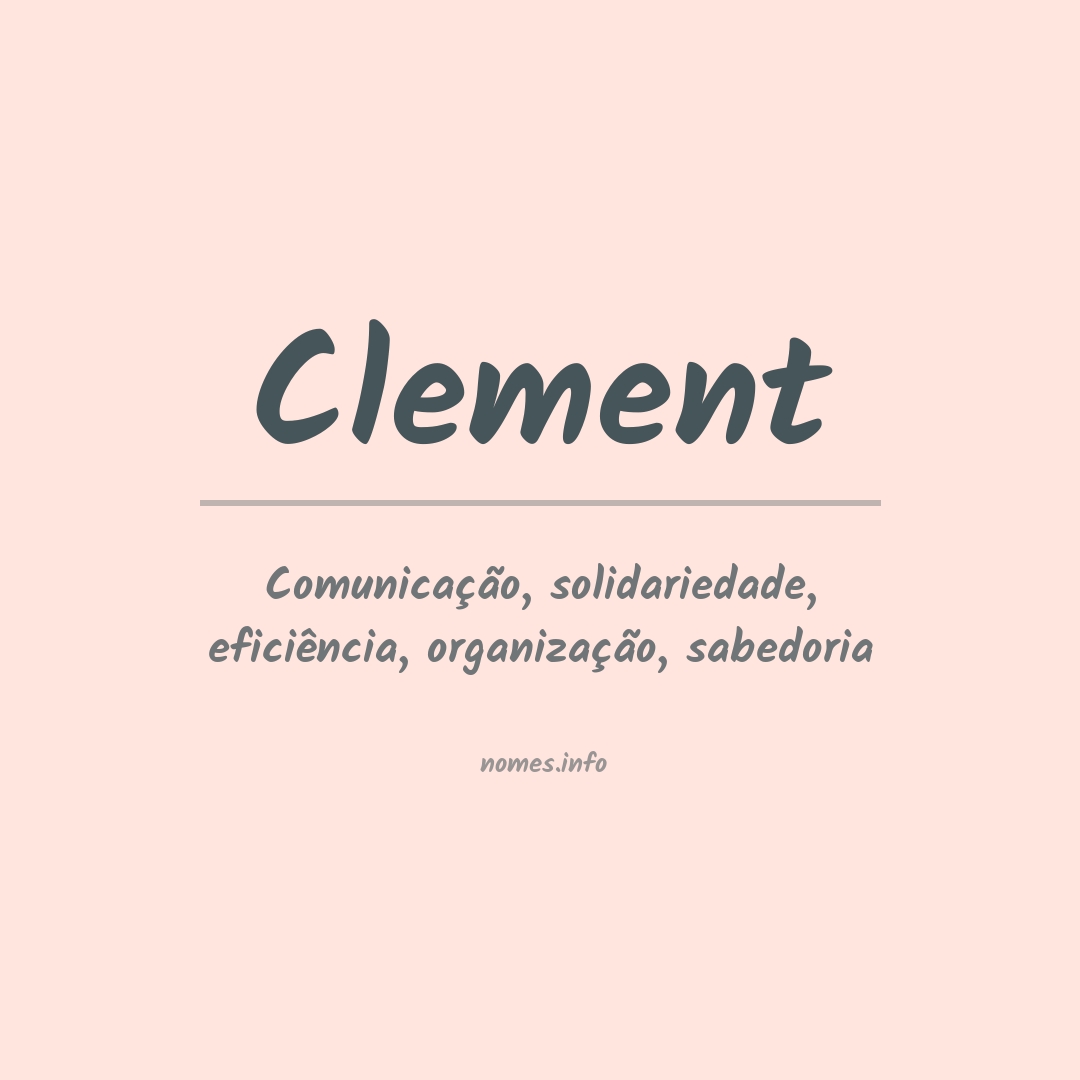 Significado do nome Clement