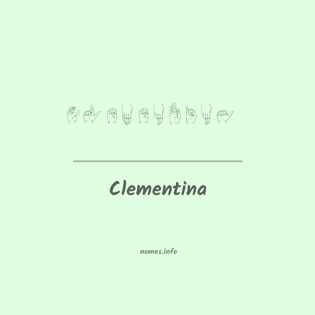 Clementina em Libras Clementina em Libras