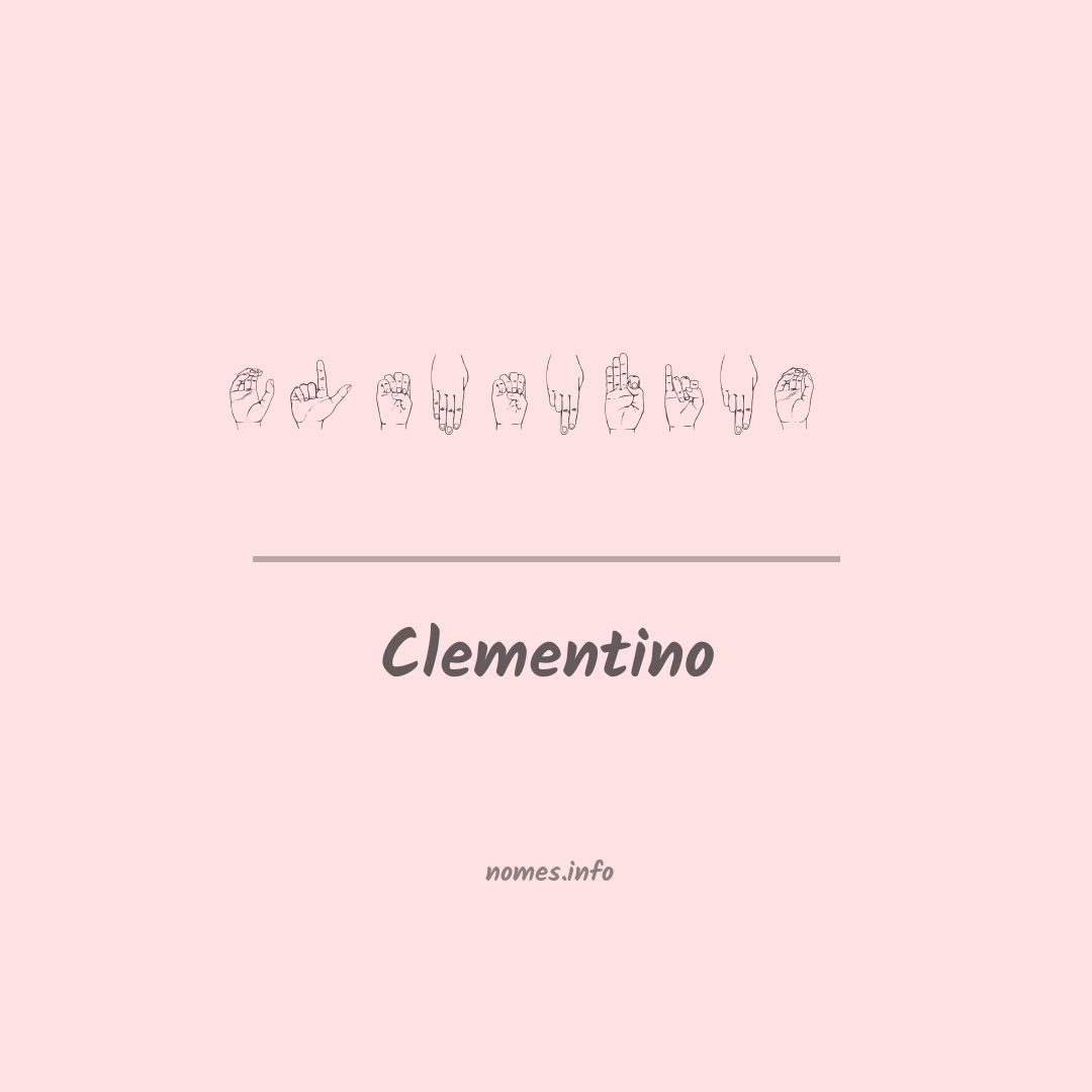 Clementino em Libras