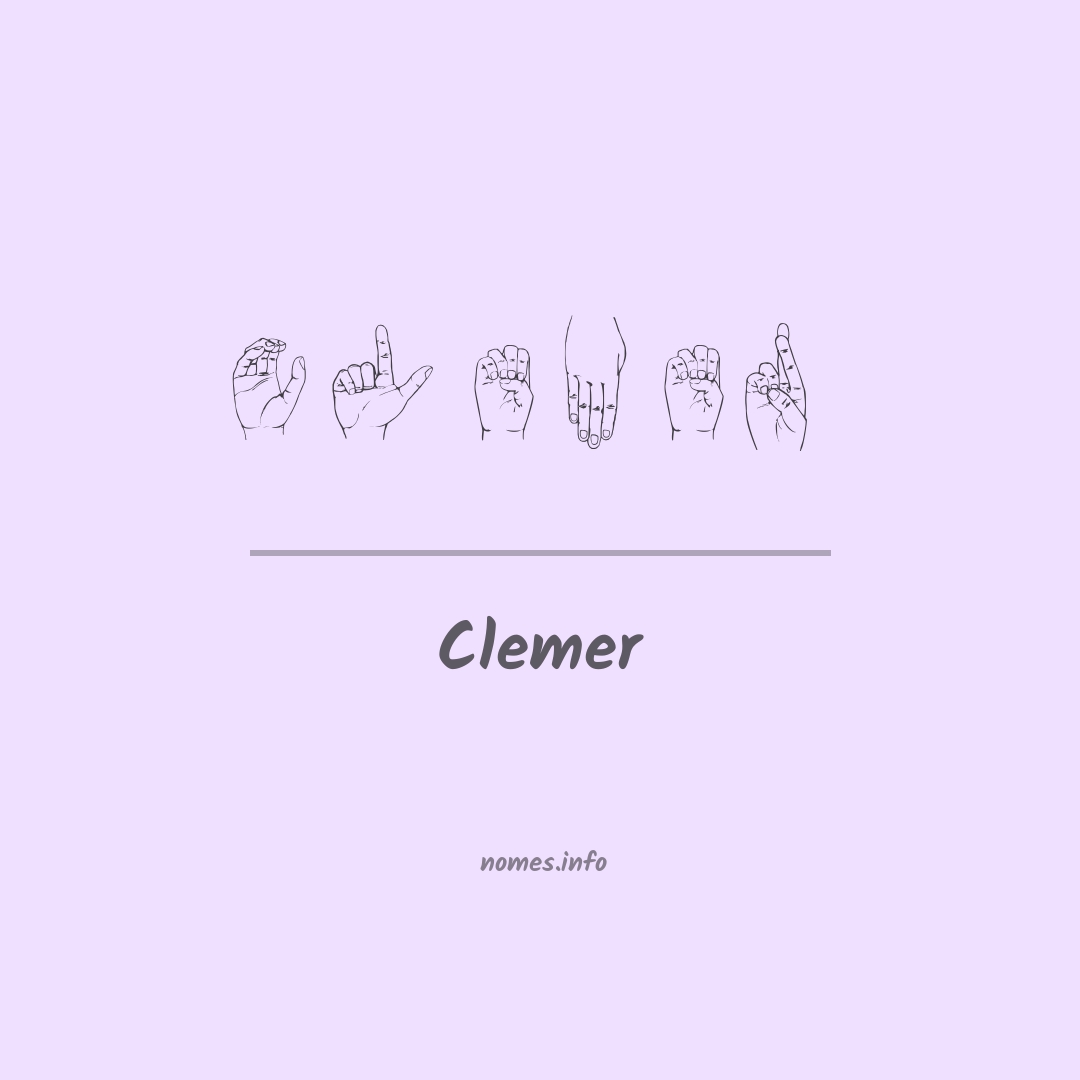 Clemer em Libras
