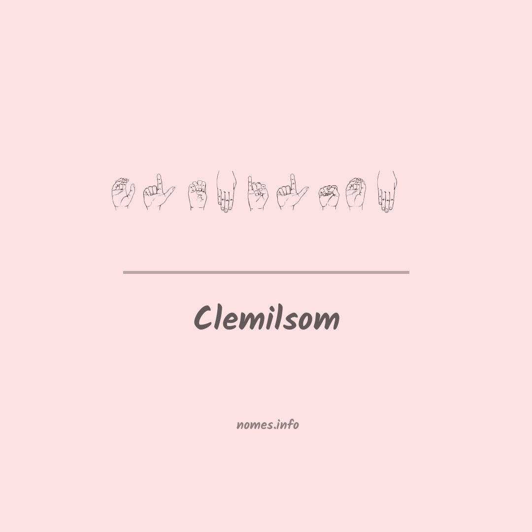 Clemilsom em Libras