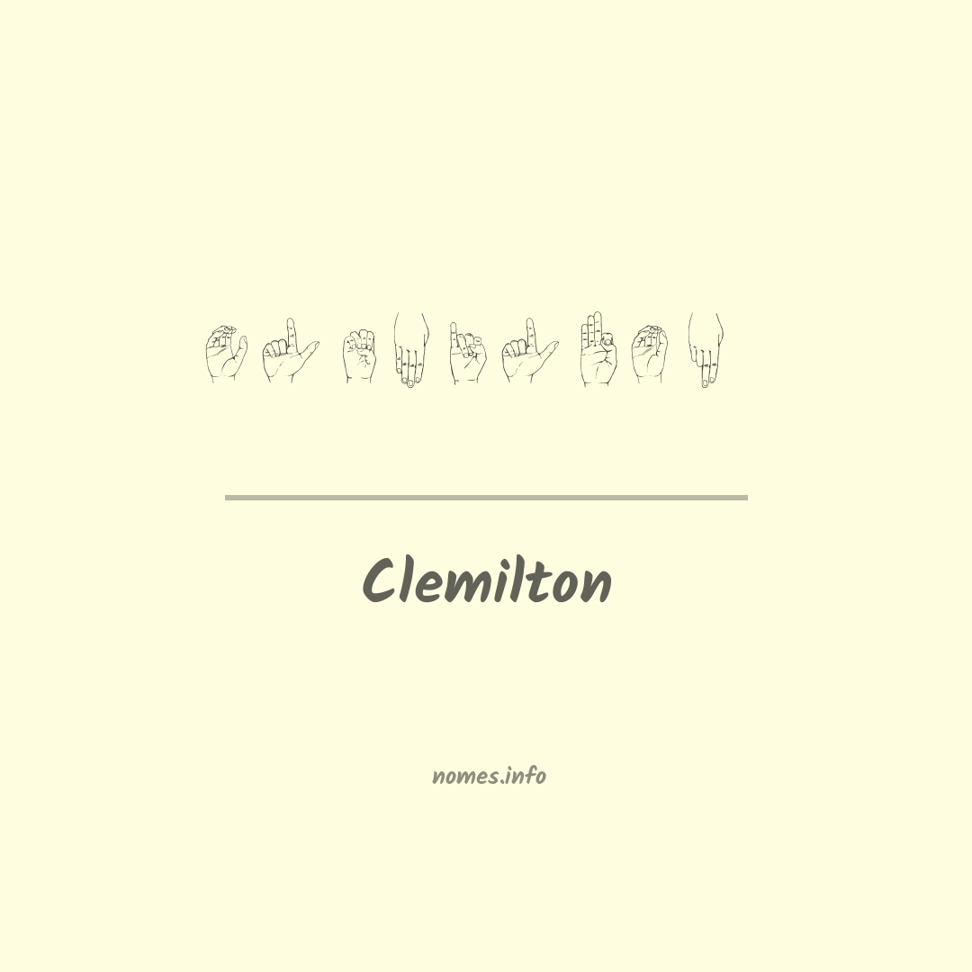 Clemilton em Libras