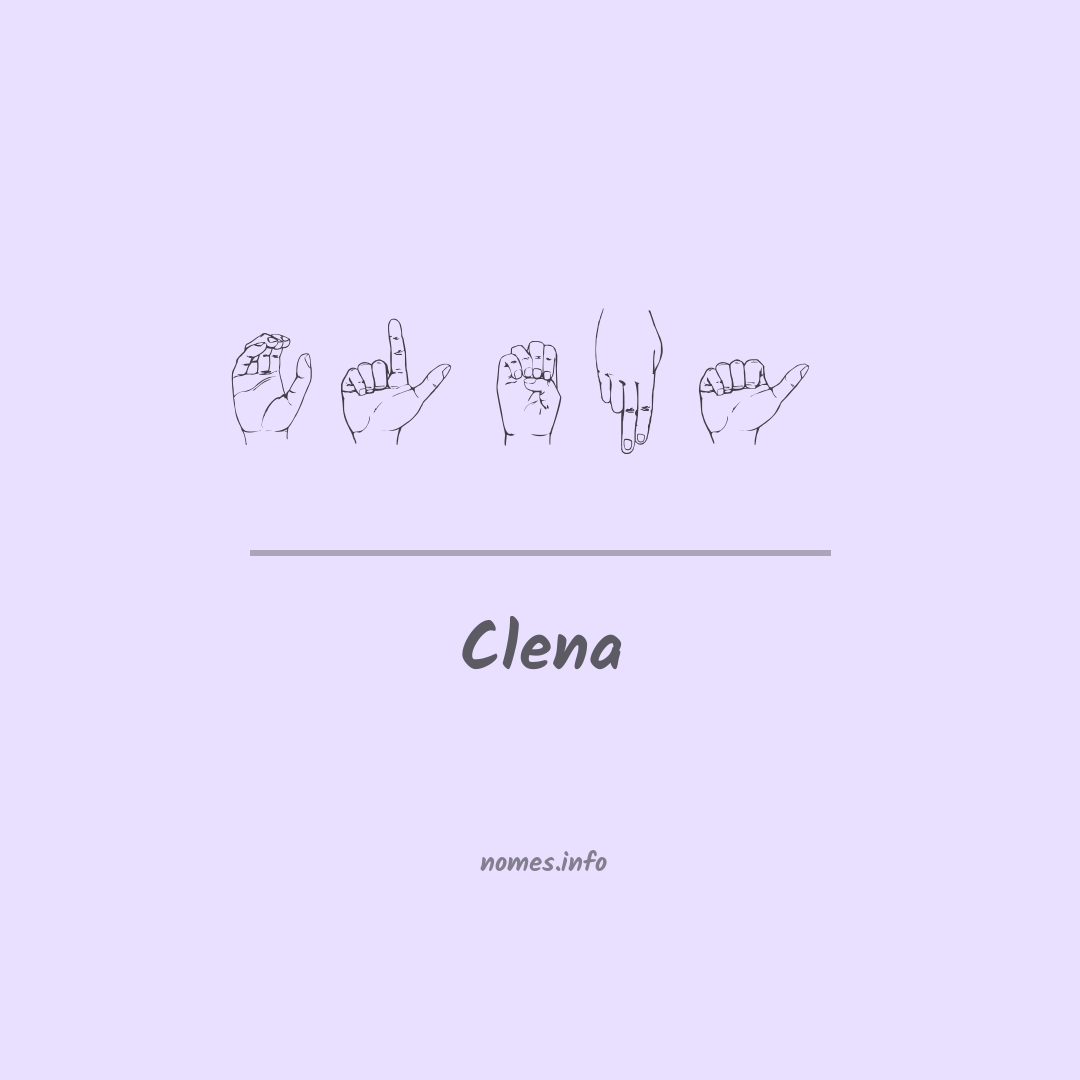 Clena em Libras