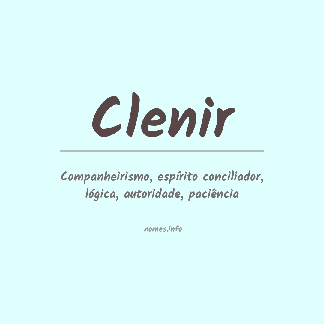 Significado do nome Clenir