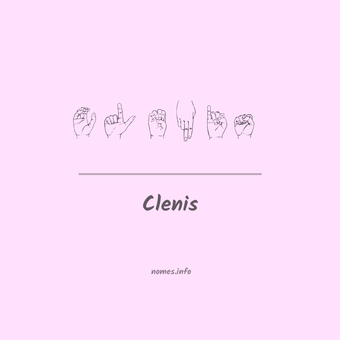 Clenis em Libras