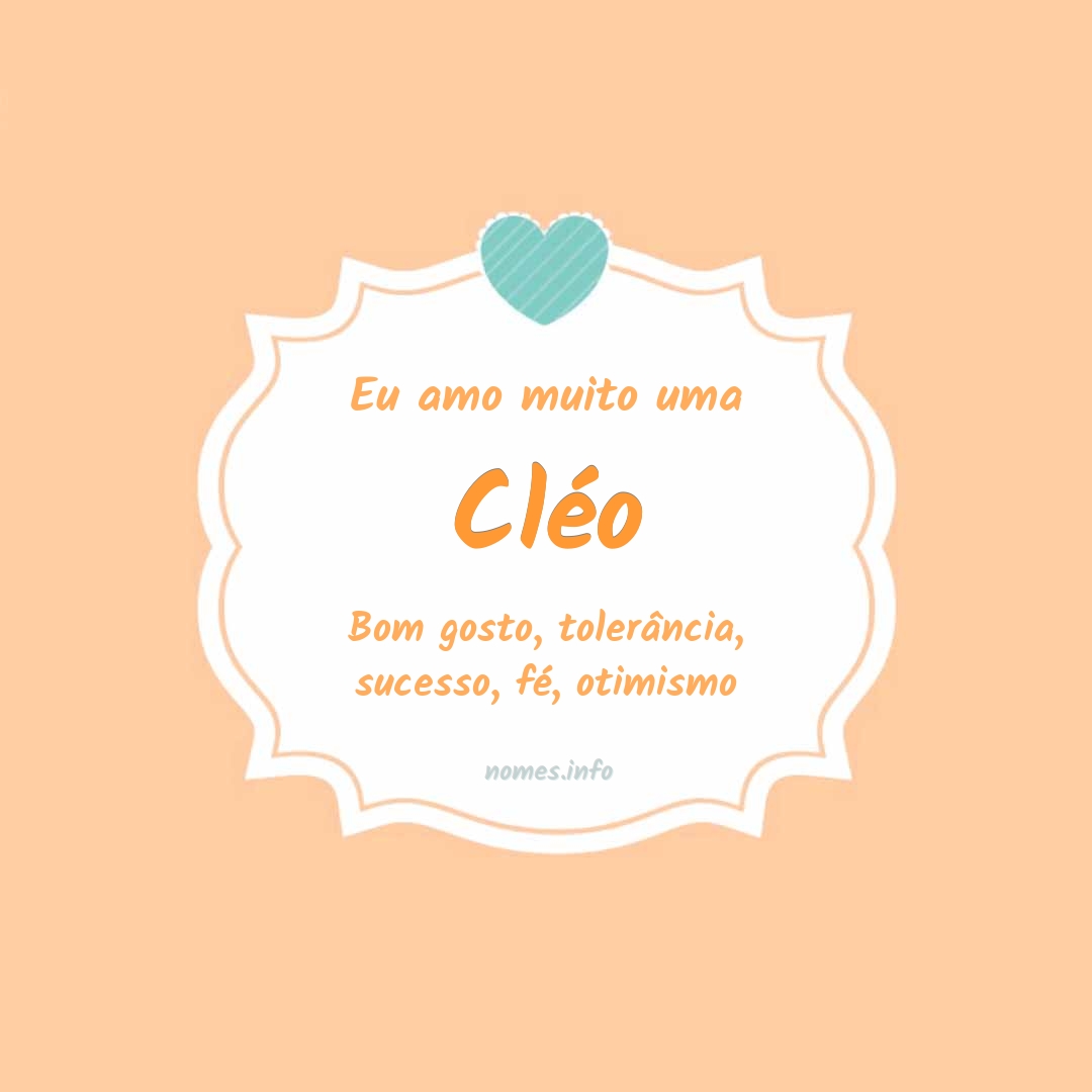 Eu amo muito Cléo