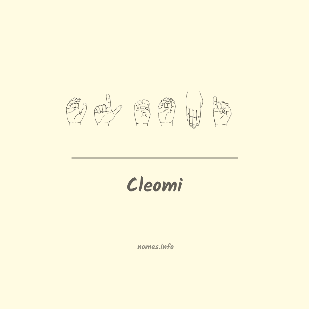 Cleomi em Libras