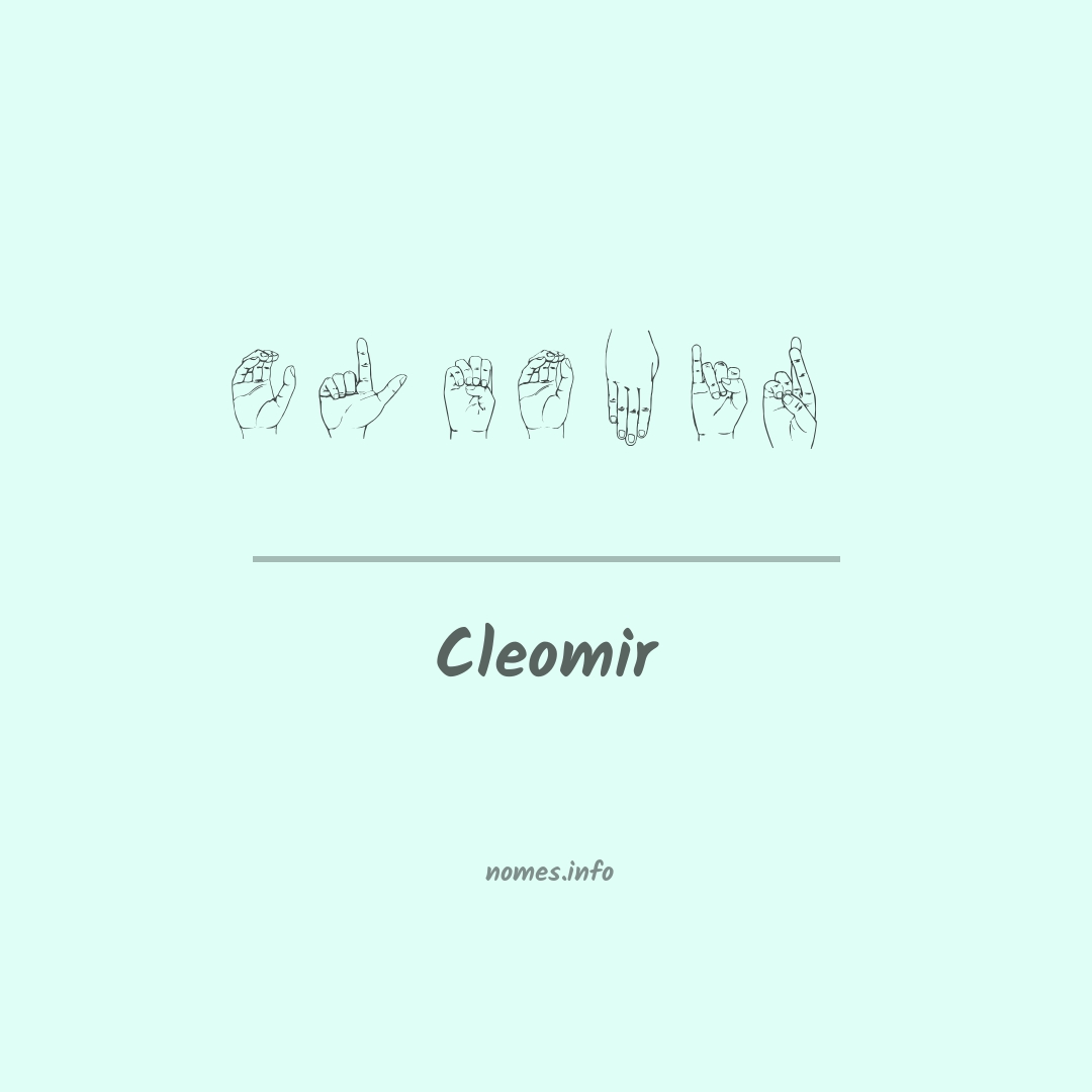 Cleomir em Libras