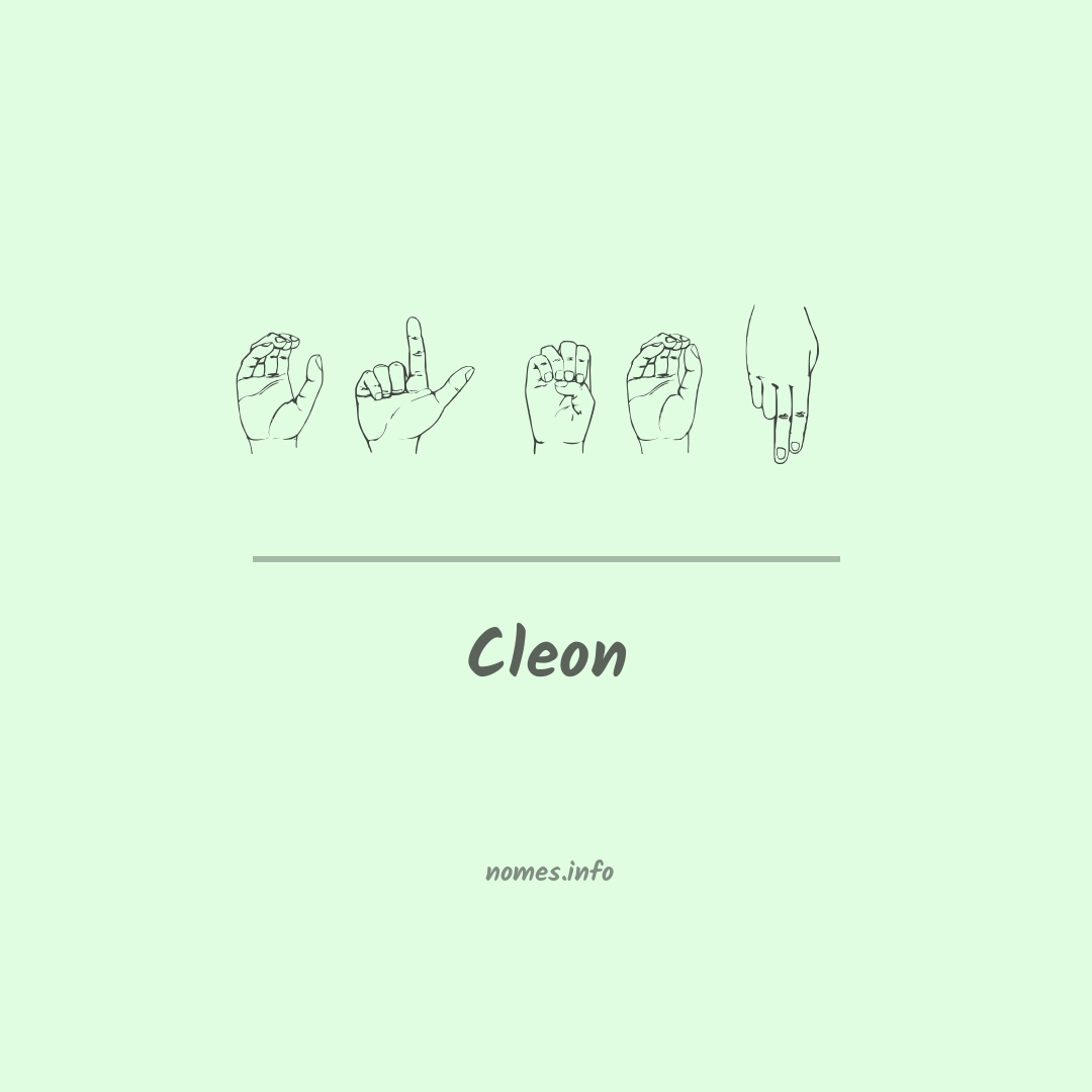 Cleon em Libras