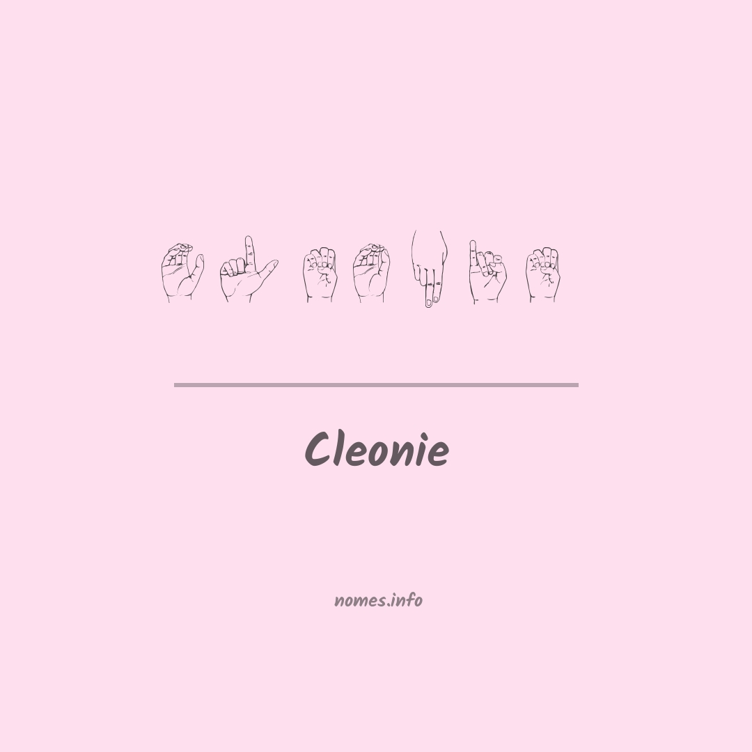 Cleonie em Libras