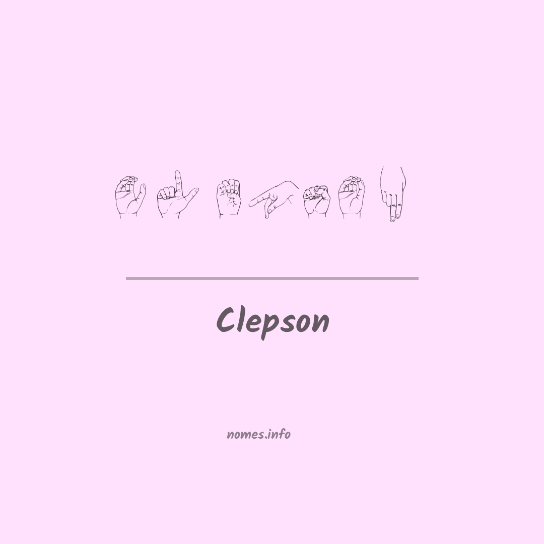 Clepson em Libras