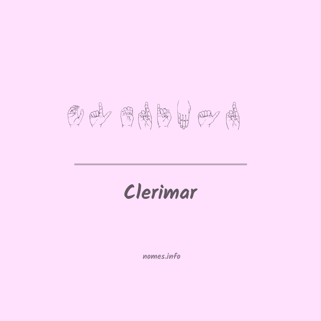 Clerimar em Libras