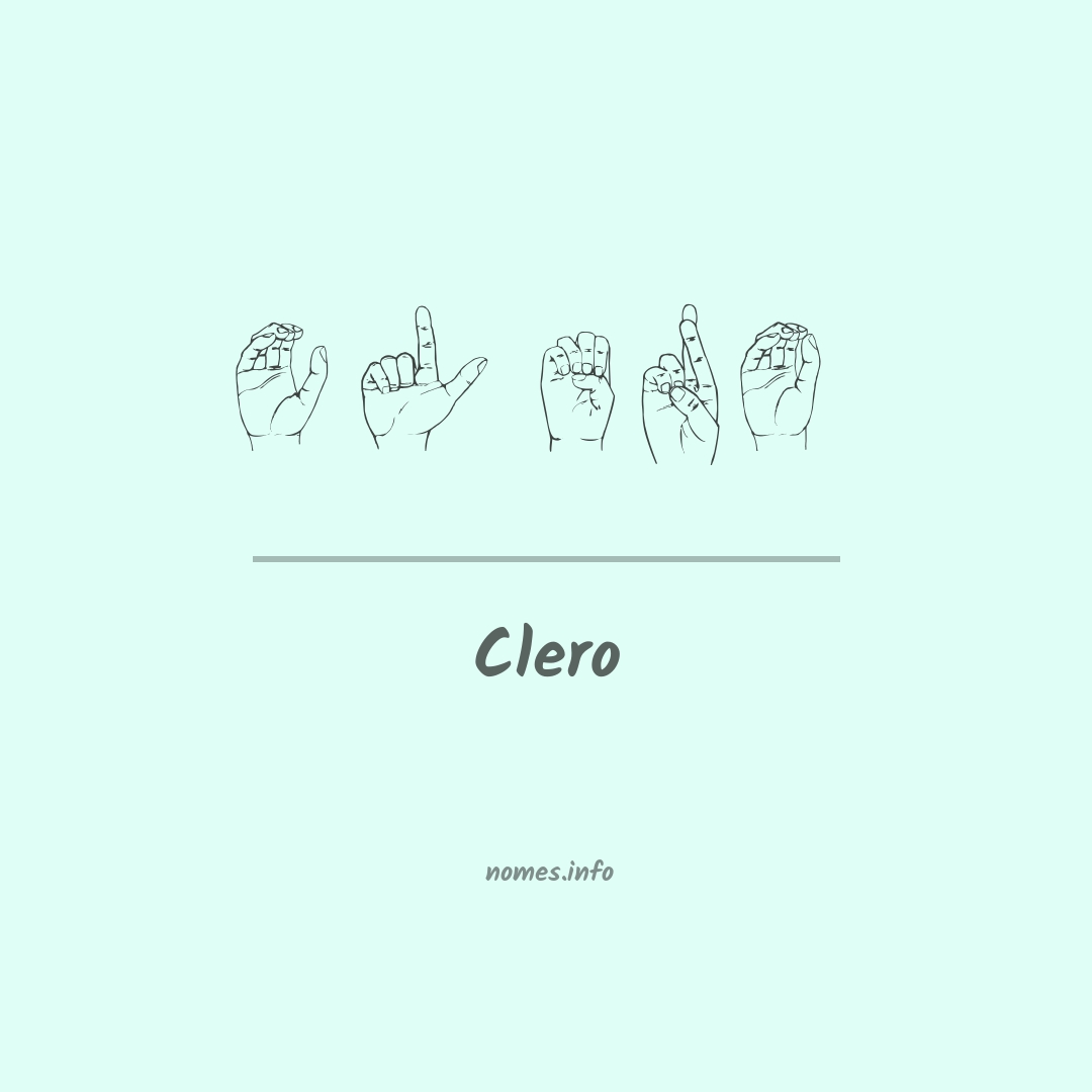 Clero em Libras