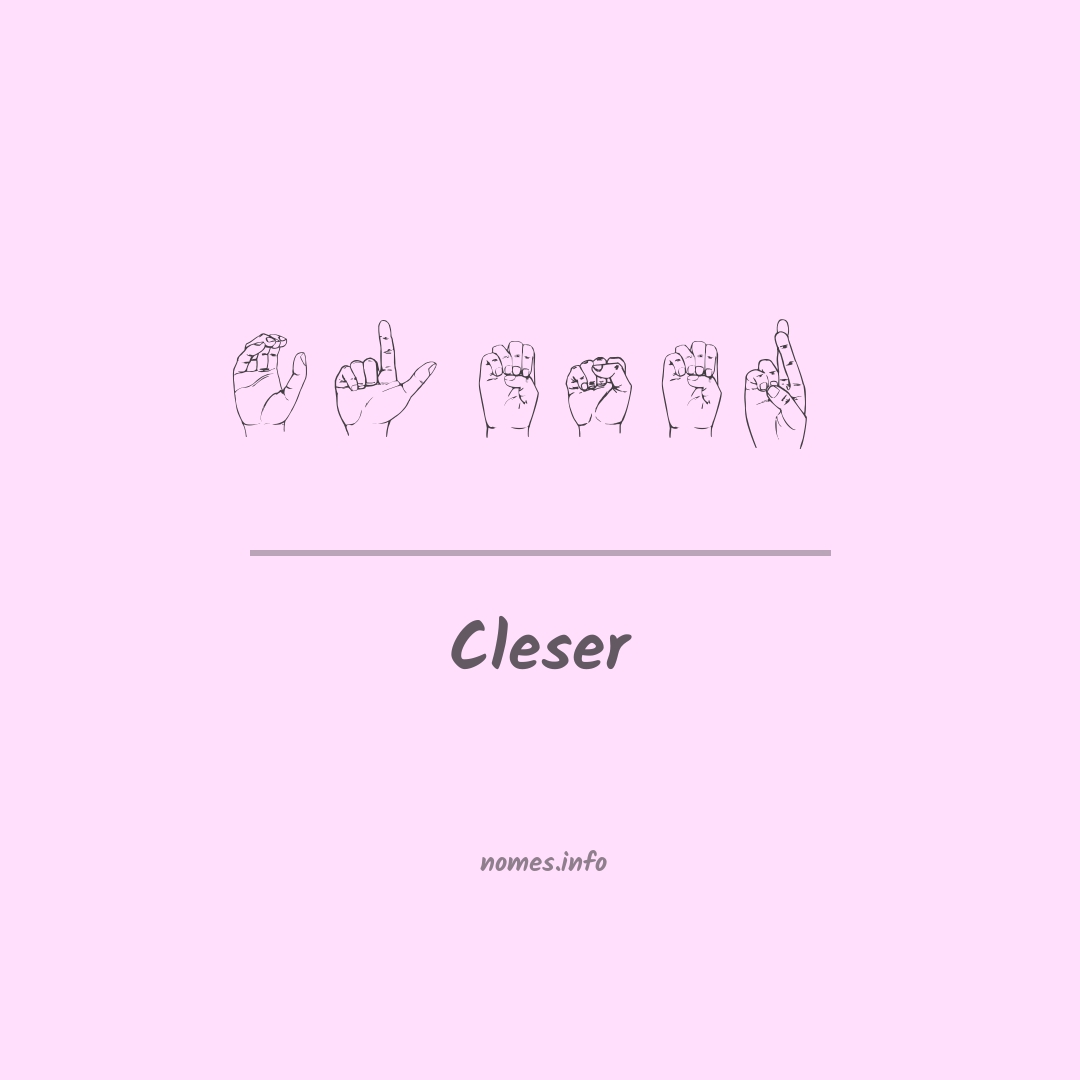 Cleser em Libras