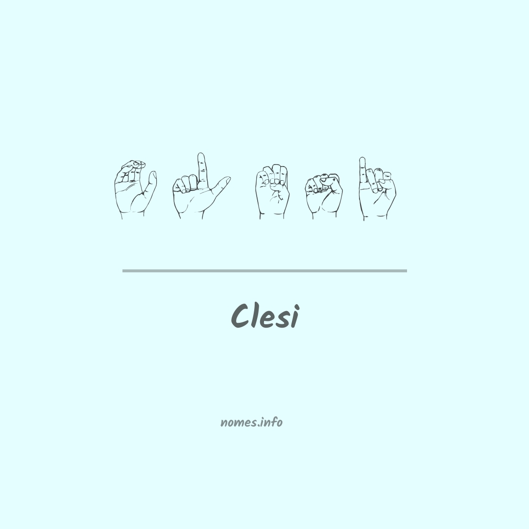 Clesi em Libras