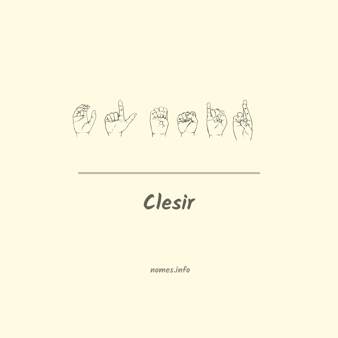 Clesir em Libras