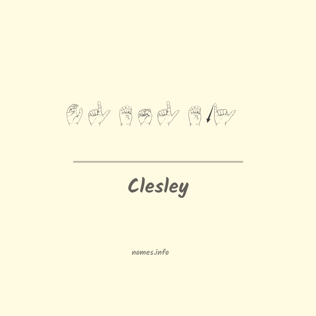 Clesley em Libras