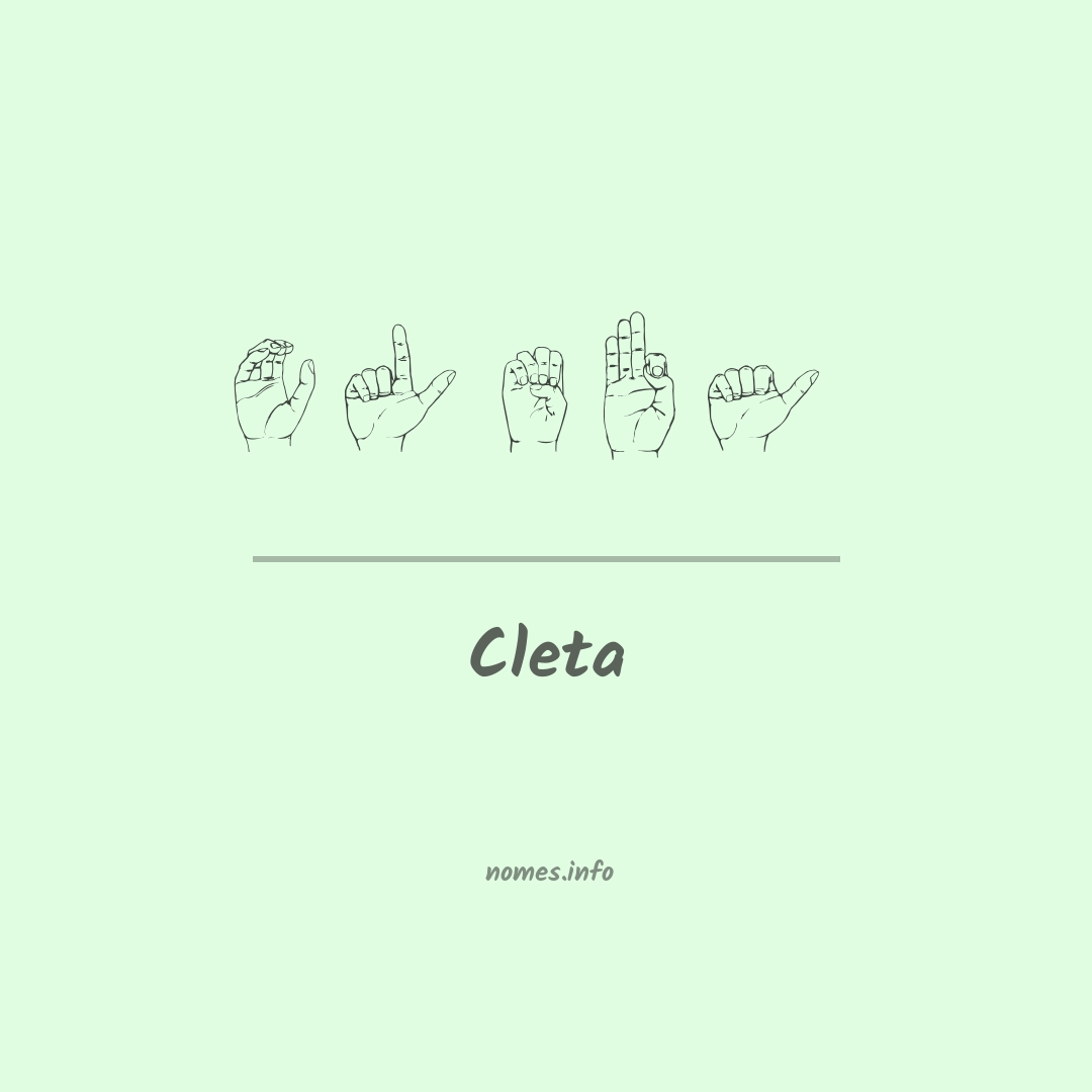 Cleta em Libras