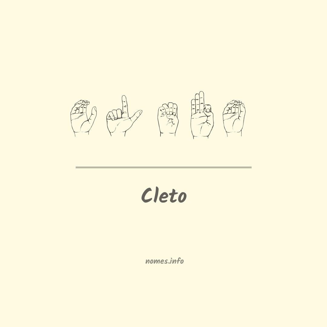 Cleto em Libras