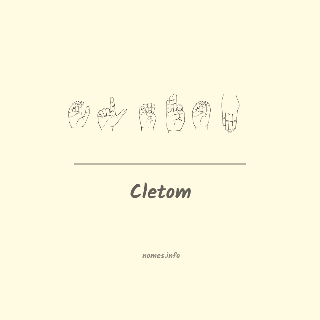 Cletom em Libras