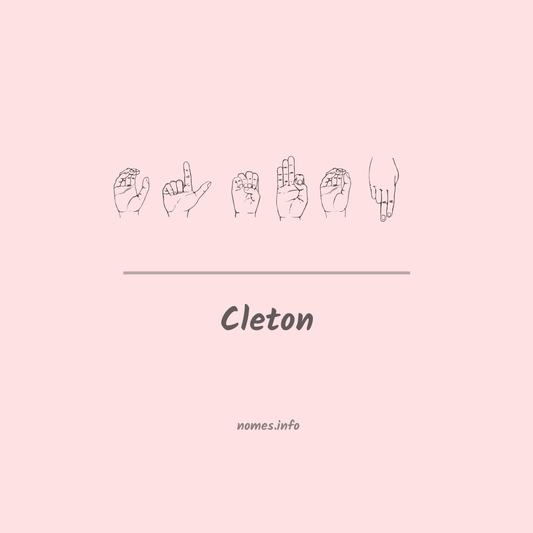 Cleton em Libras