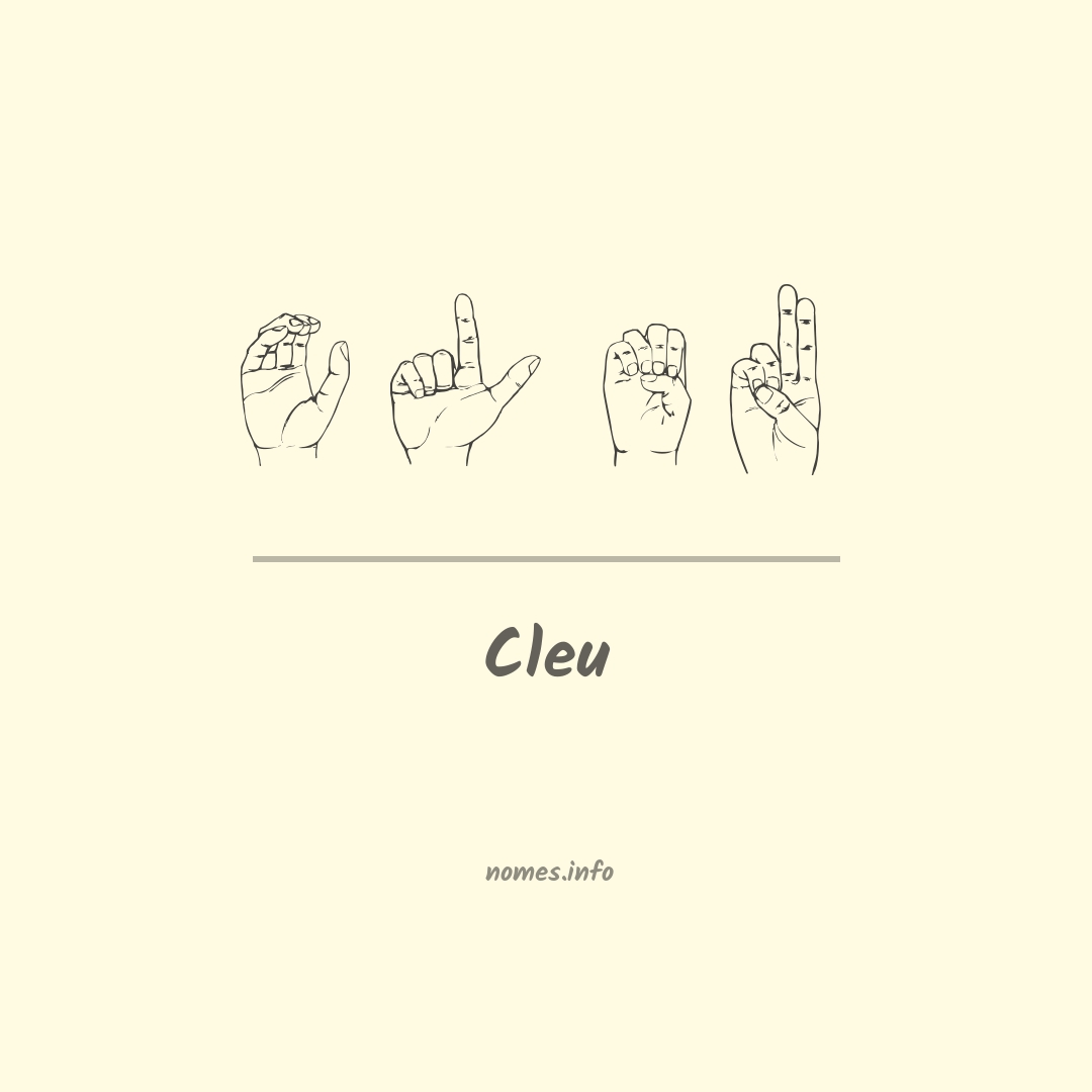 Cleu em Libras