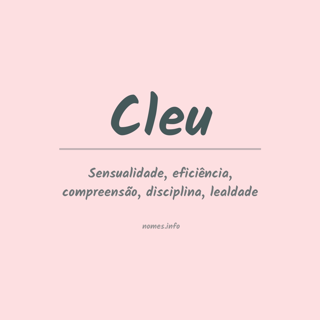 Significado do nome Cleu