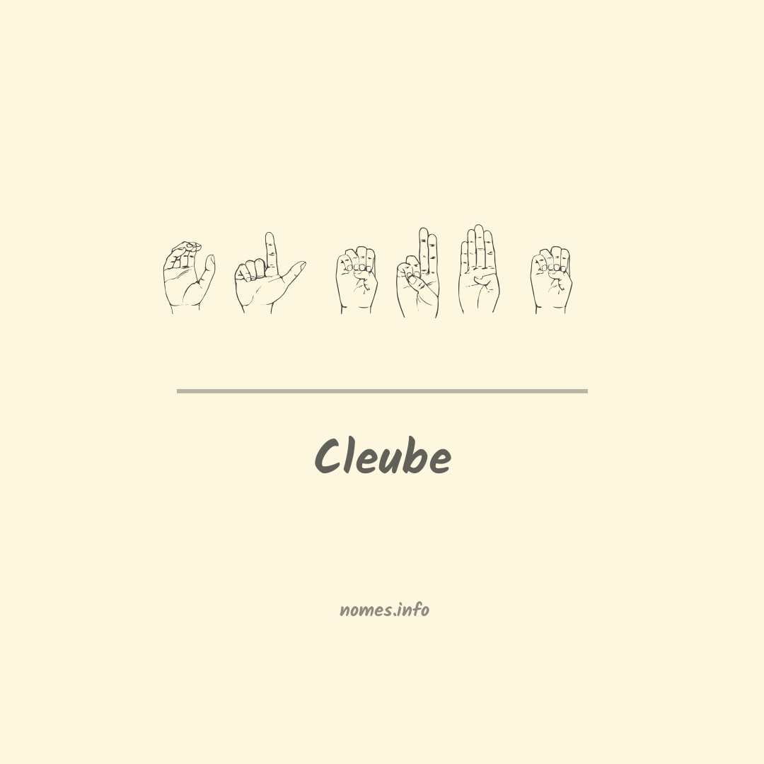 Cleube em Libras