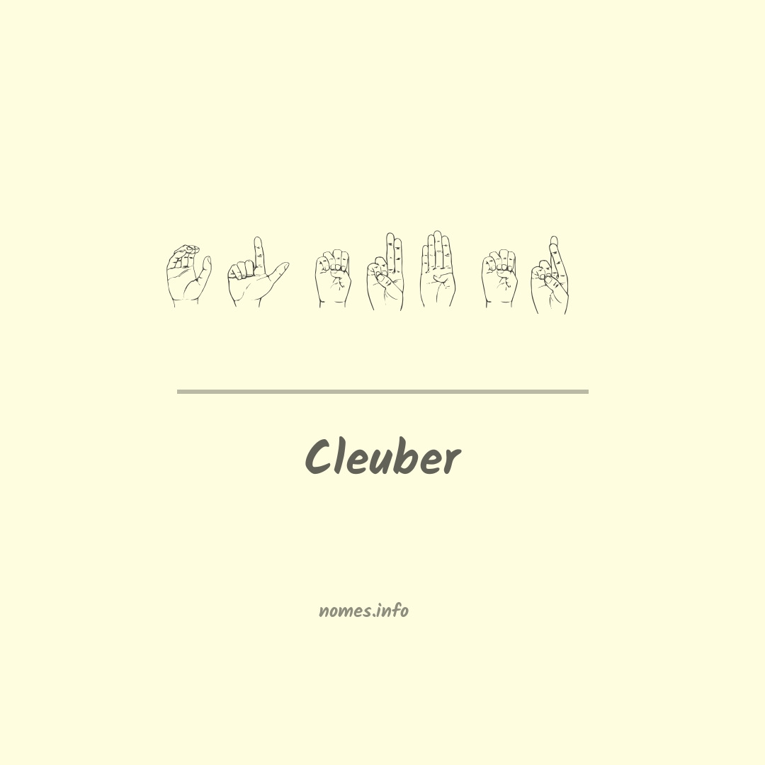 Cleuber em Libras