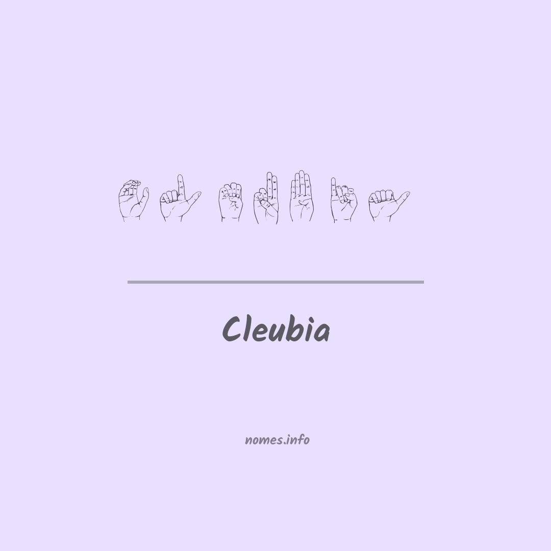 Cleubia em Libras