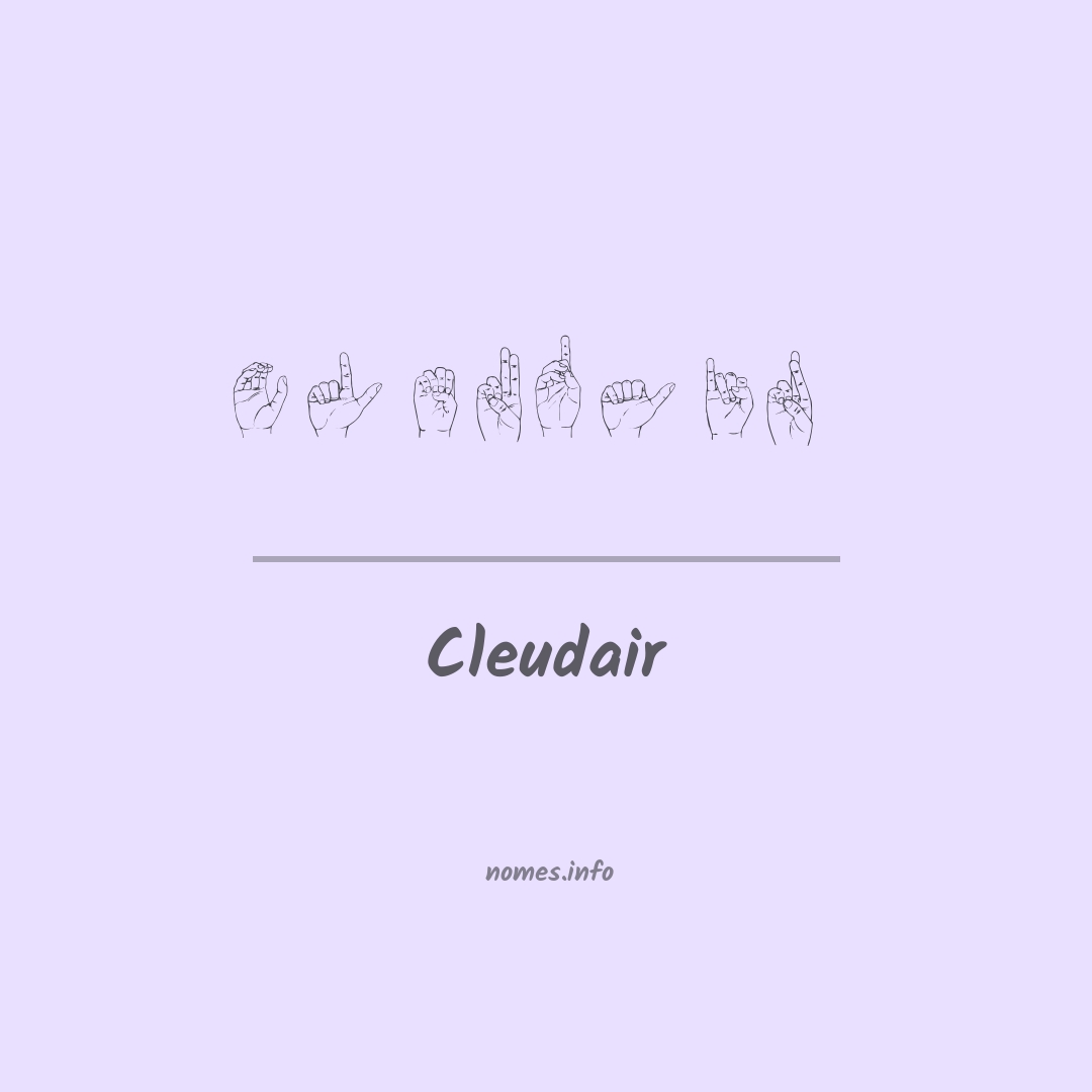 Cleudair em Libras