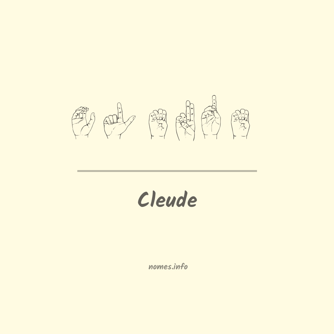 Cleude em Libras