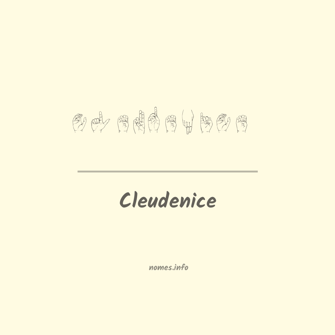 Cleudenice em Libras