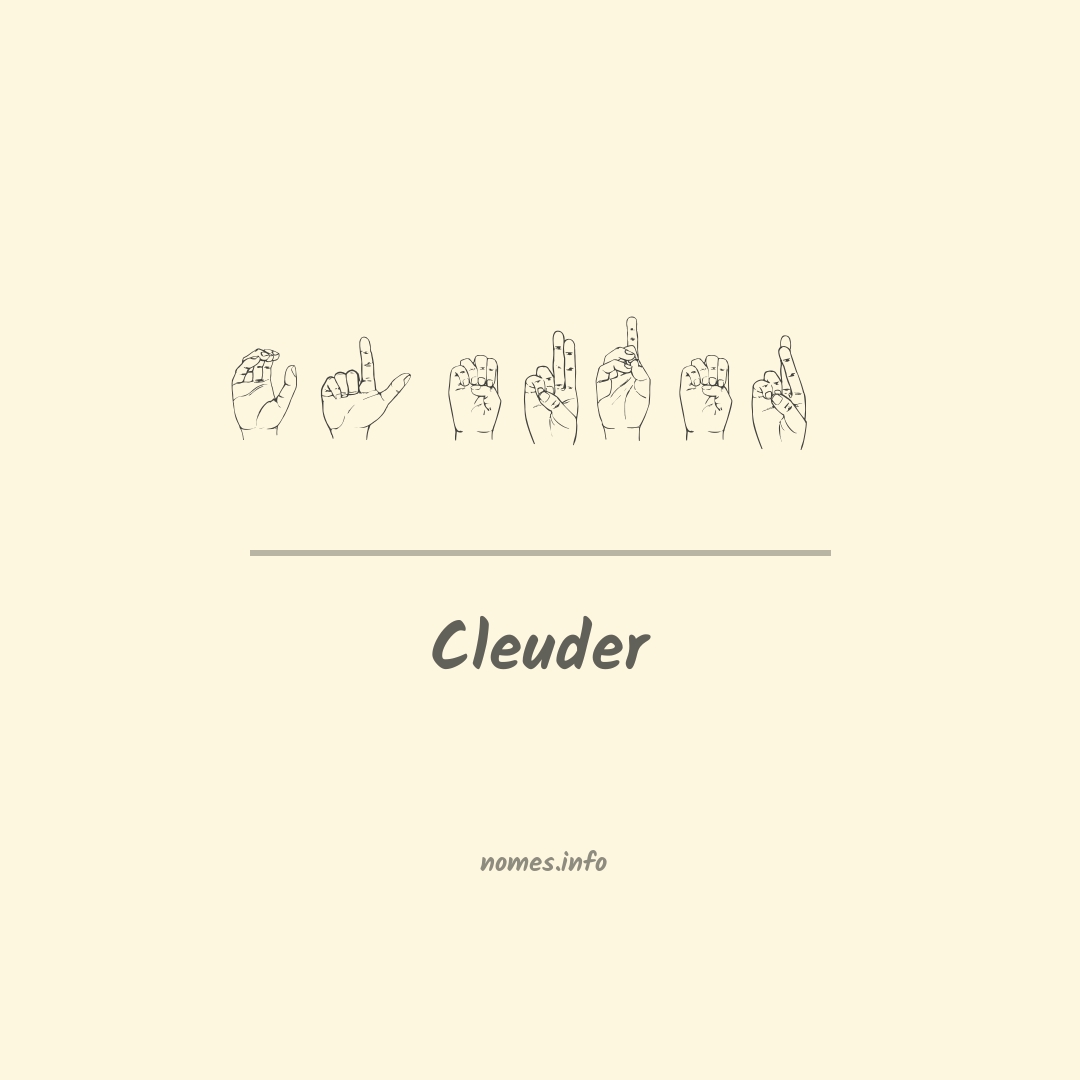 Cleuder em Libras