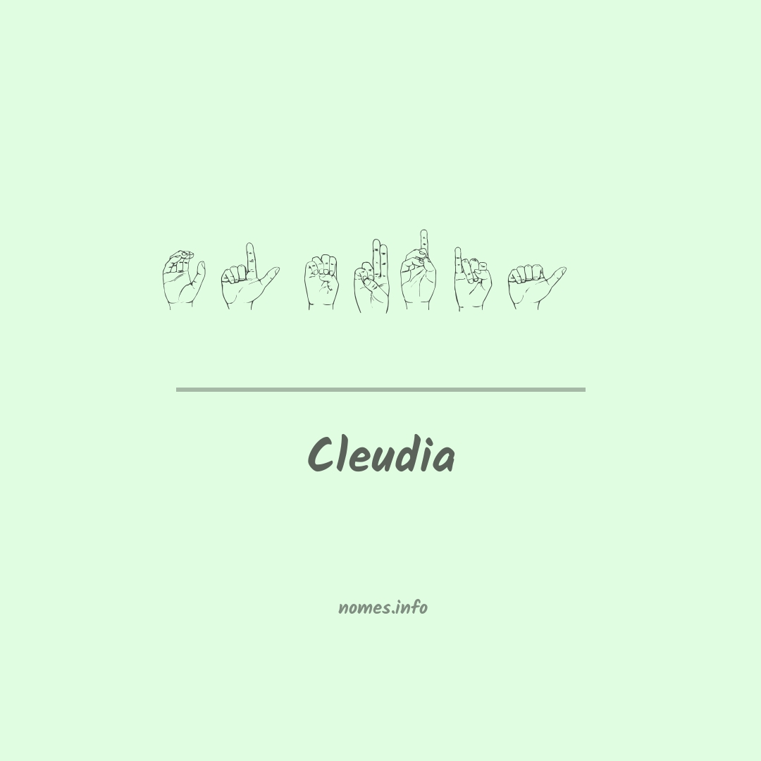 Cleudia em Libras