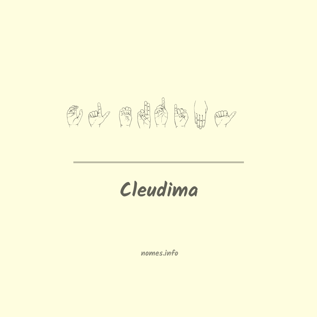 Cleudima em Libras