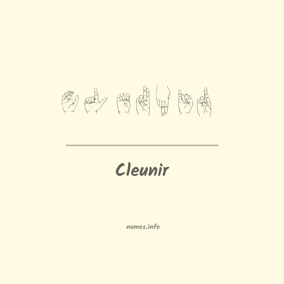 Cleunir em Libras