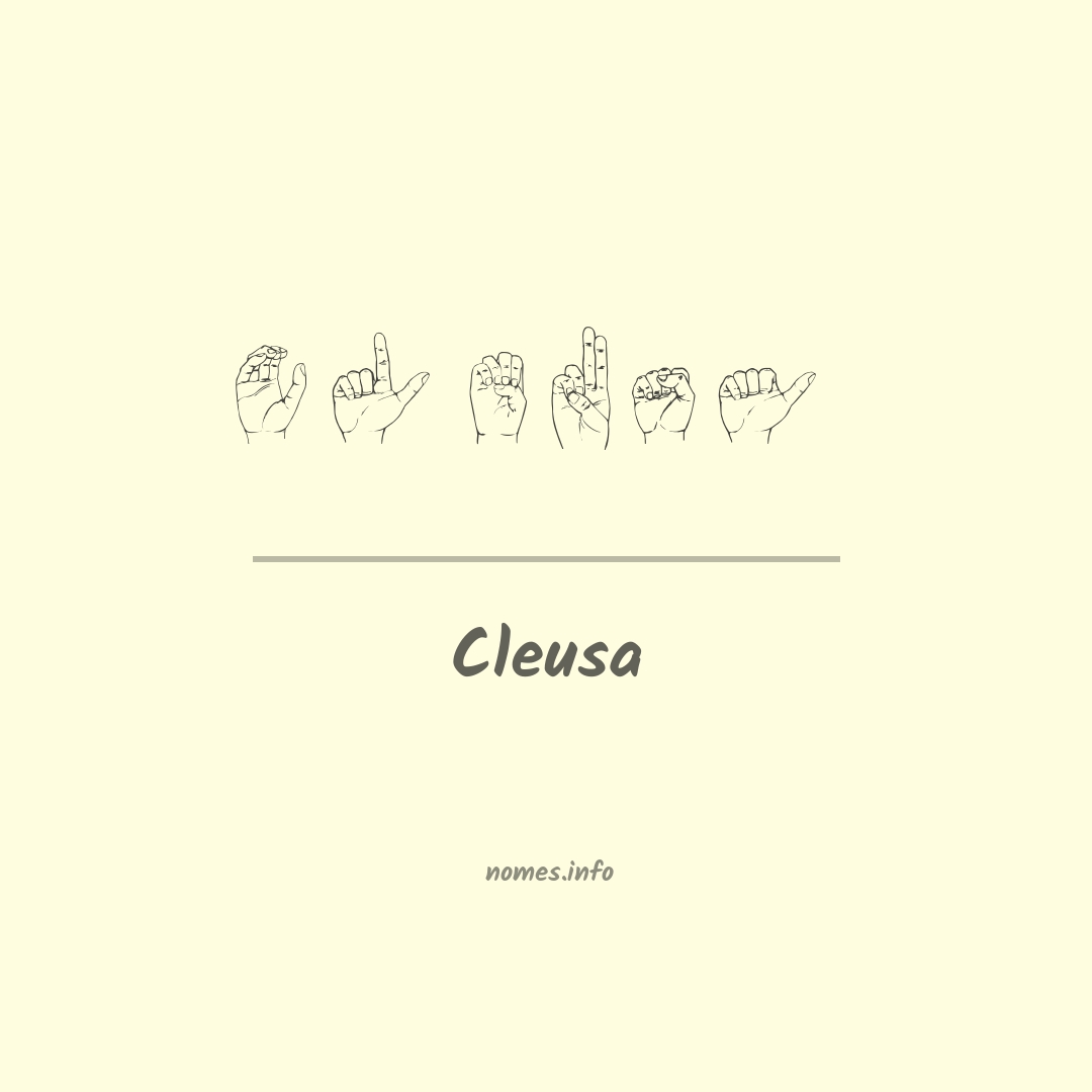 Cleusa em Libras