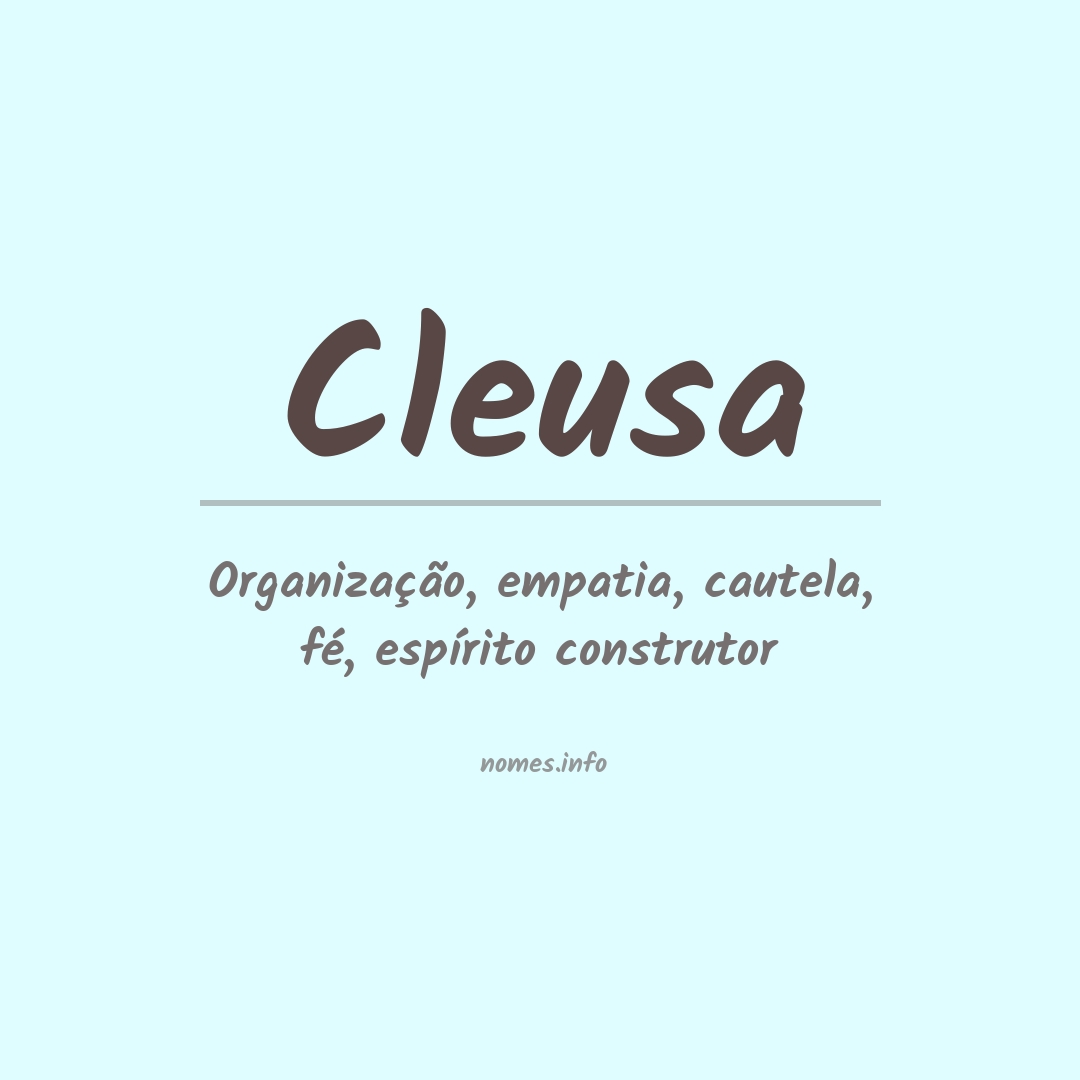 Significado do nome Cleusa
