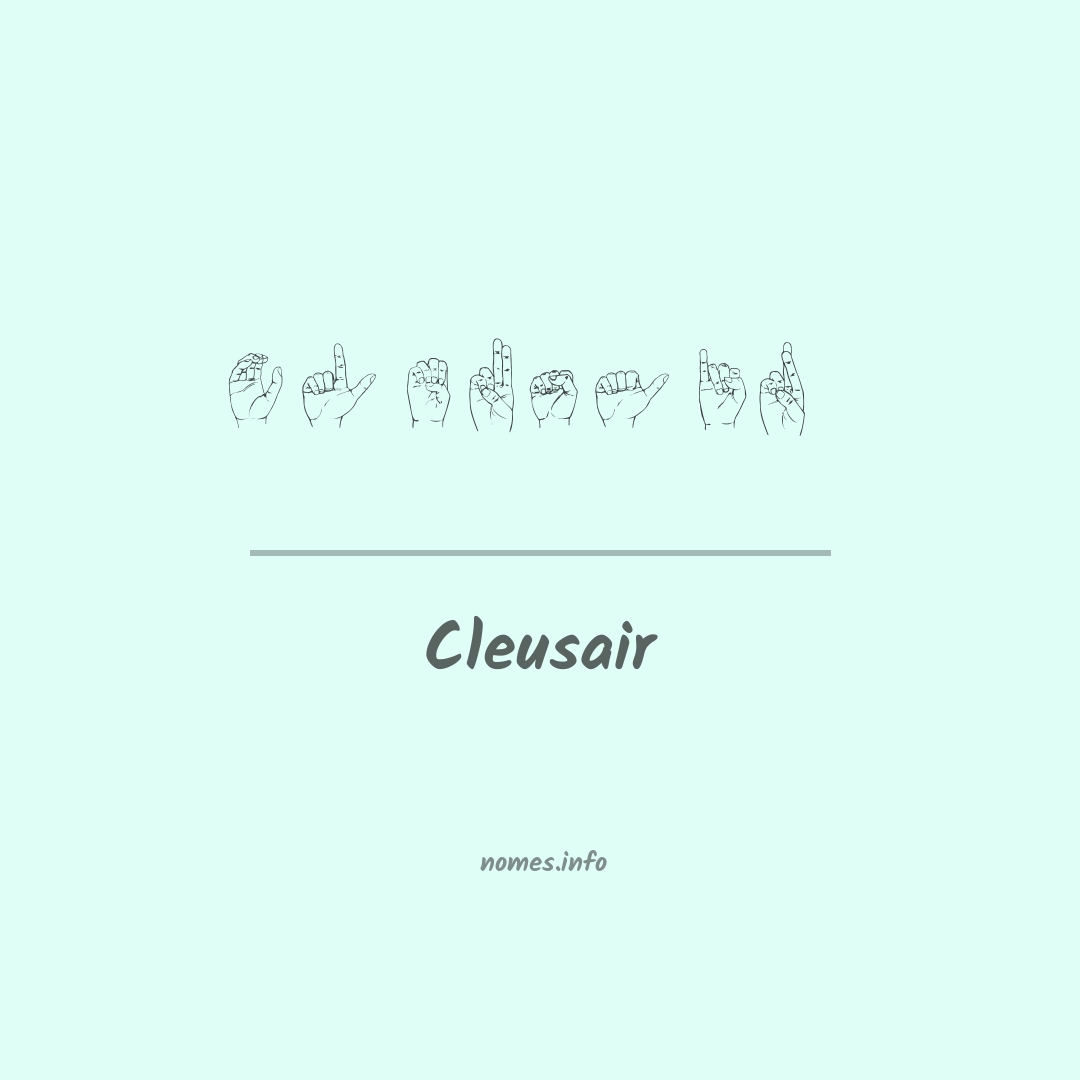 Cleusair em Libras