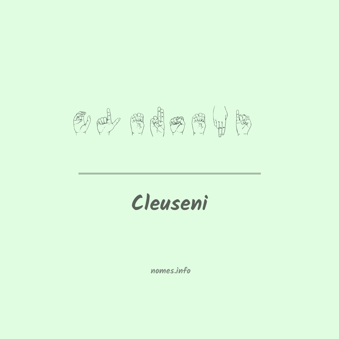Cleuseni em Libras