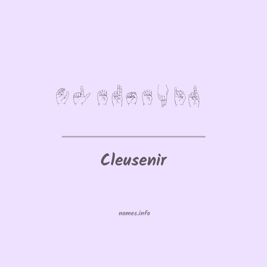 Cleusenir em Libras