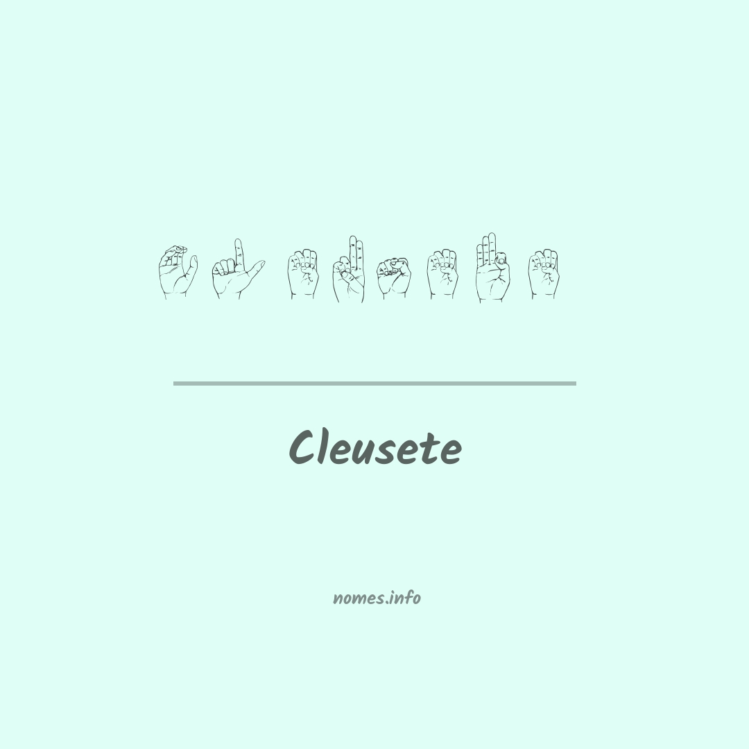 Cleusete em Libras