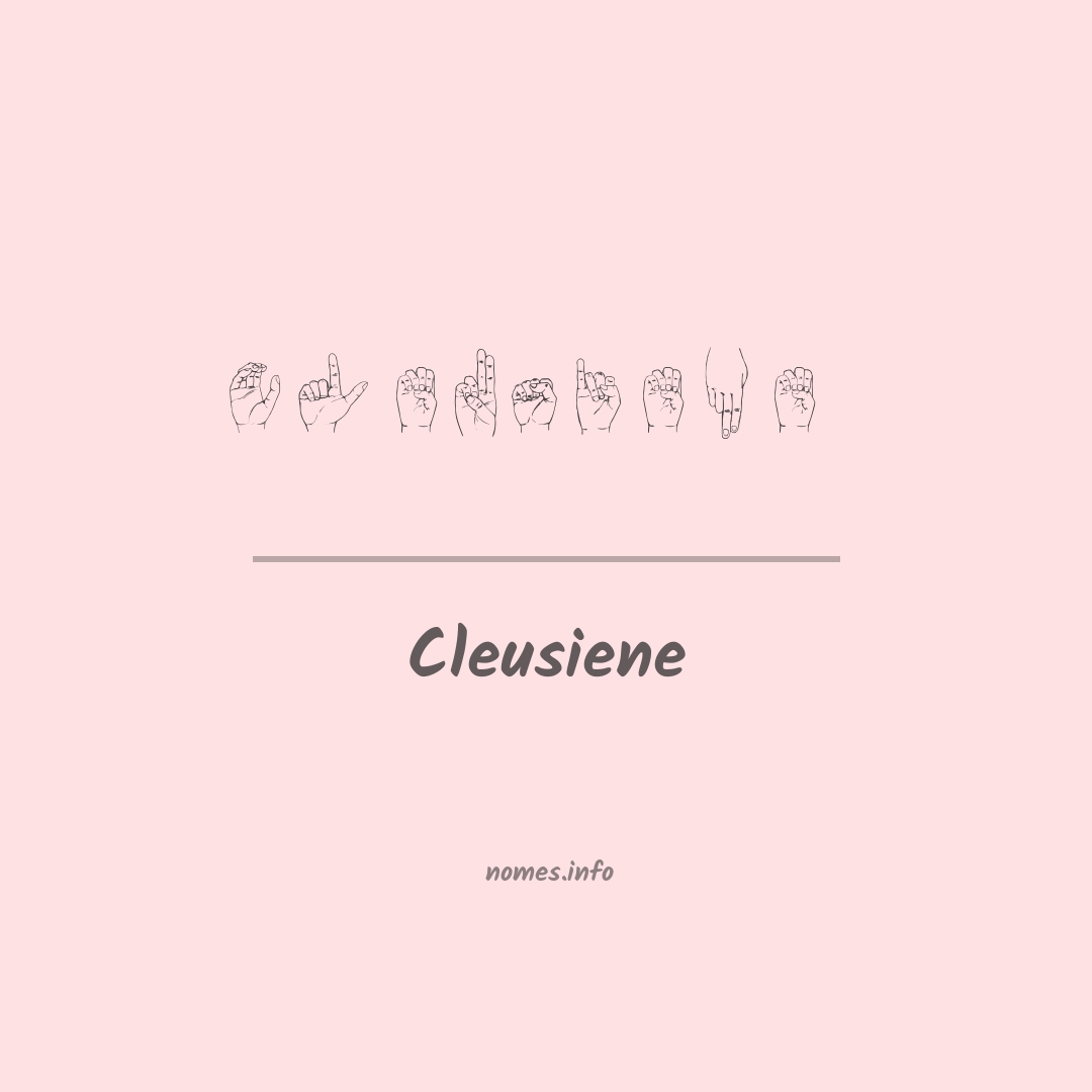 Cleusiene em Libras