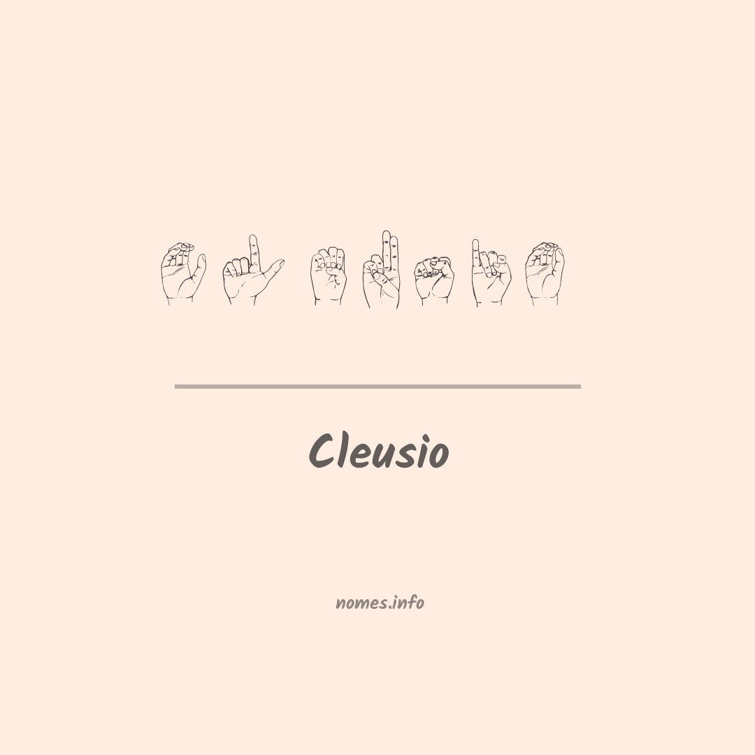 Cleusio em Libras