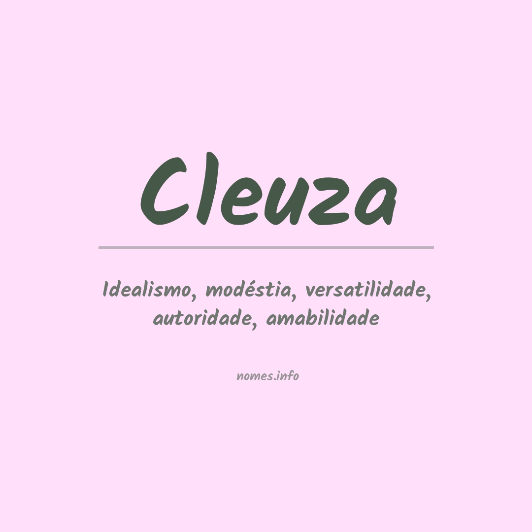 Significado do nome Cleuza