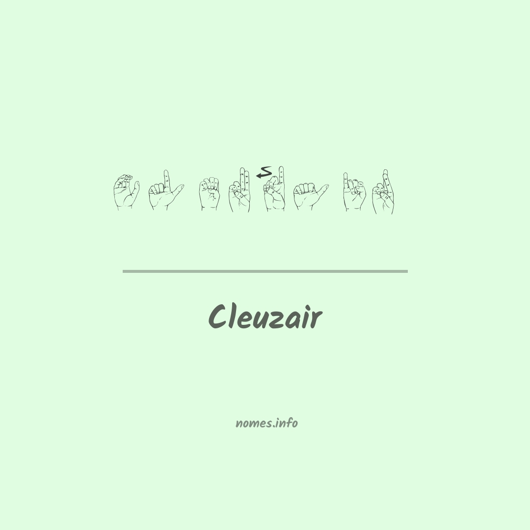 Cleuzair em Libras