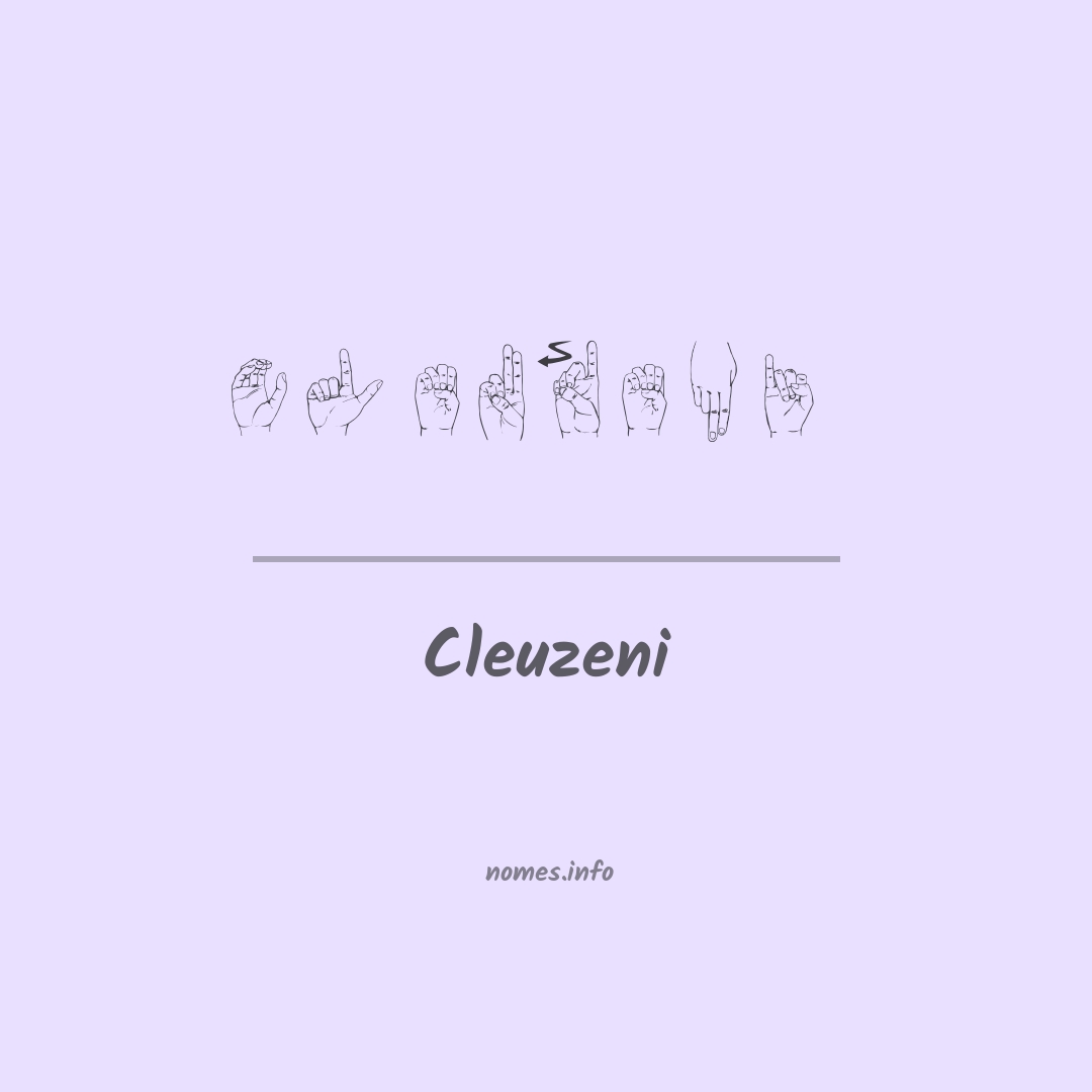 Cleuzeni em Libras
